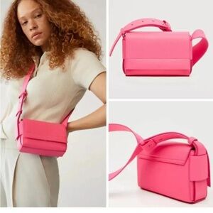 Mango Vibrant Pink Crossbody Bag